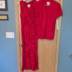 Blushe Impressions Red Jacket Dress Set